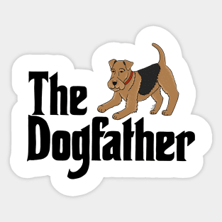 The Dogfather - Airedale Terrier Sticker